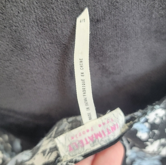 Intimately Free People Floral Lace Trim Trapeze Hem Swing Tank Size Small - Picture 6 of 11